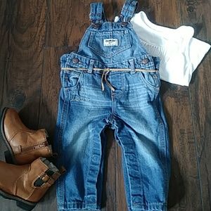 Oshkosh Girls 9 month Denim Jumper